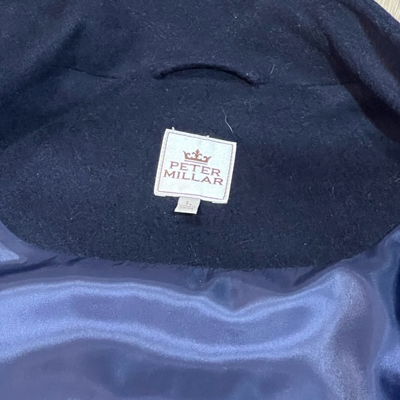 Peter Millar Large Wool Cashmere Blend Lux Insulated Dress Vest Leather Detail - Picture 7 of 11